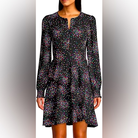 kate spade Dresses & Skirts - Kate Spade Confetti Print Smocked Dress, Preowned In Excellent Condition Size 4.